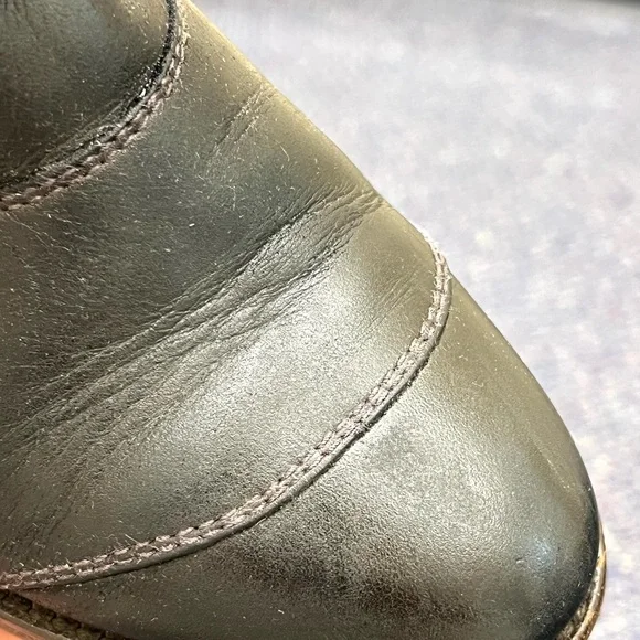 Black Belstaff Beddingham short leather boot. GREAT CONDITION!!Sz 37 EU=US 6 1/2 - Picture 10 of 13